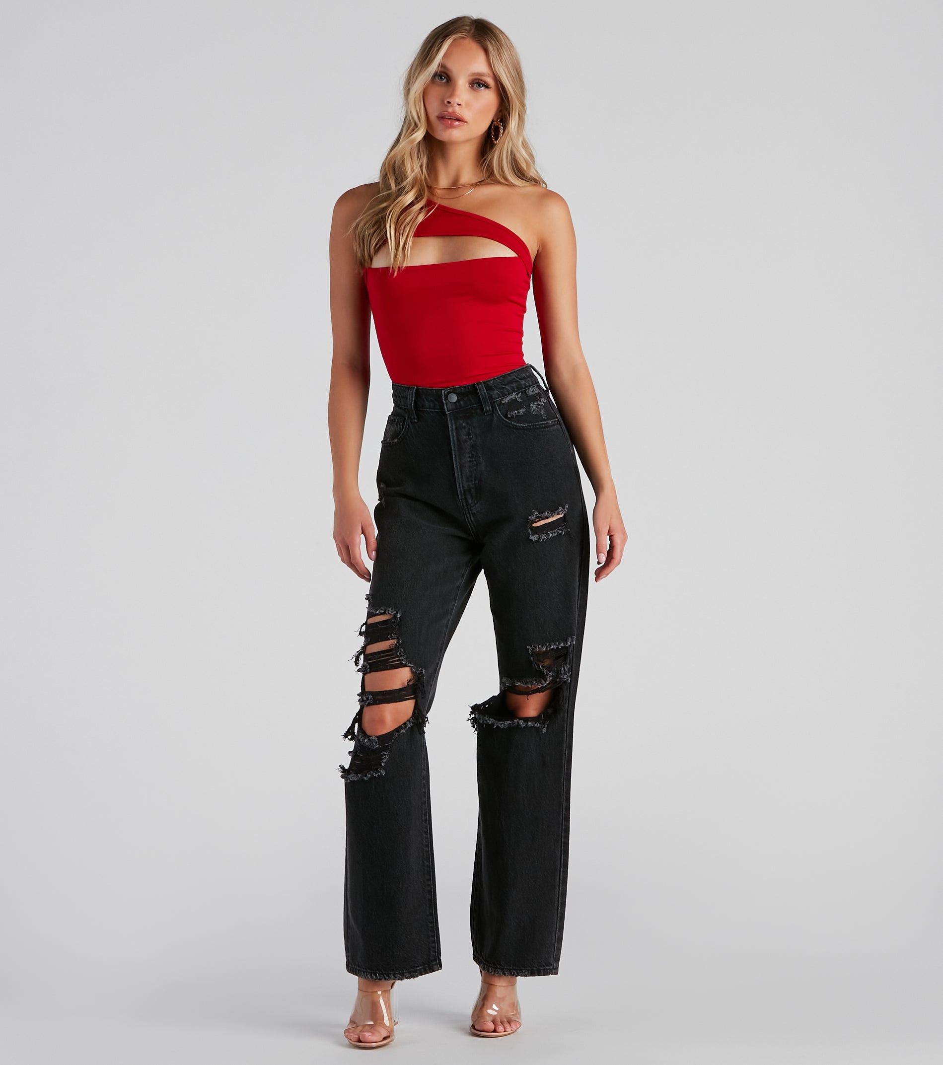 Weekend Vibes One Shoulder Top - Image 2