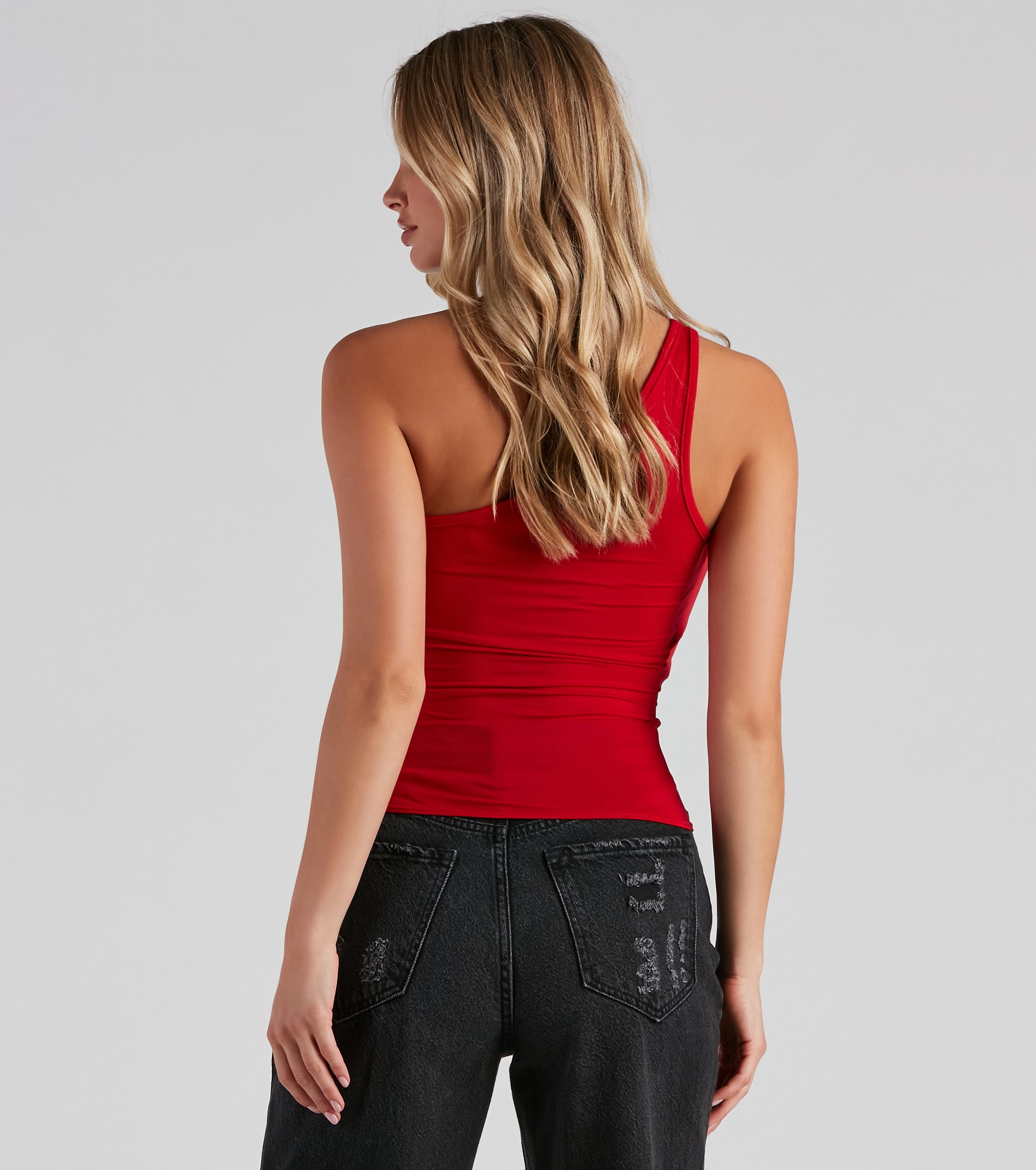 Weekend Vibes One Shoulder Top - Image 4
