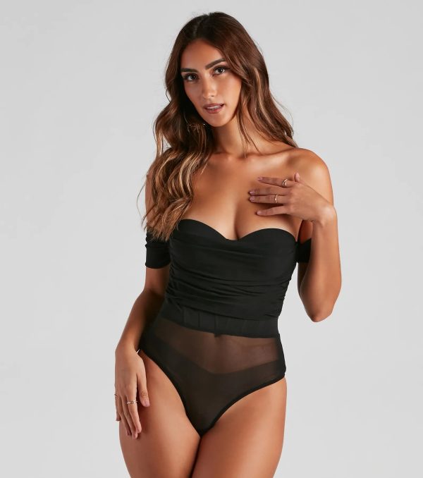 Another Date Mesh Bustier Bodysuit - Image 29