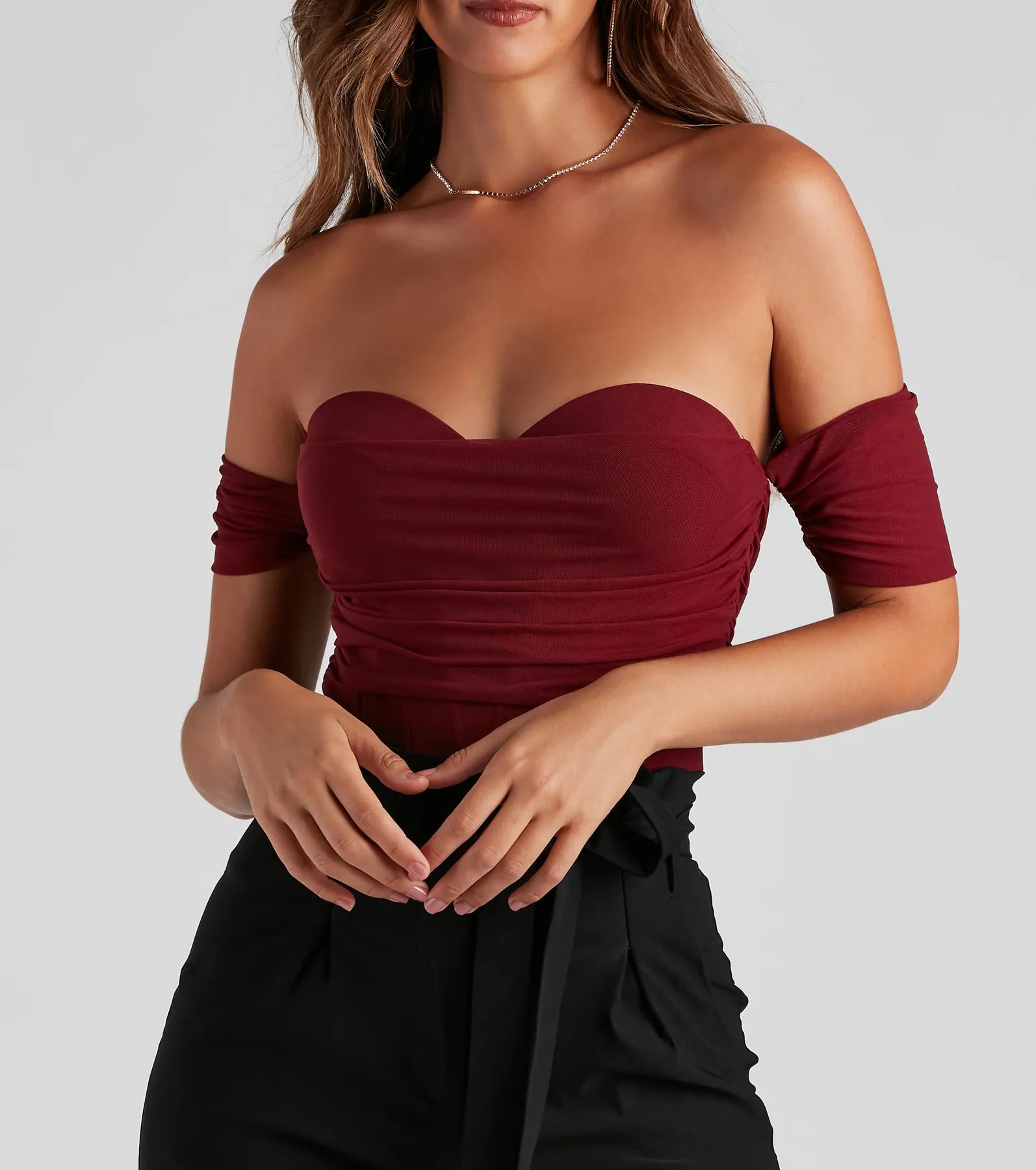 Another Date Mesh Bustier Bodysuit - Image 19