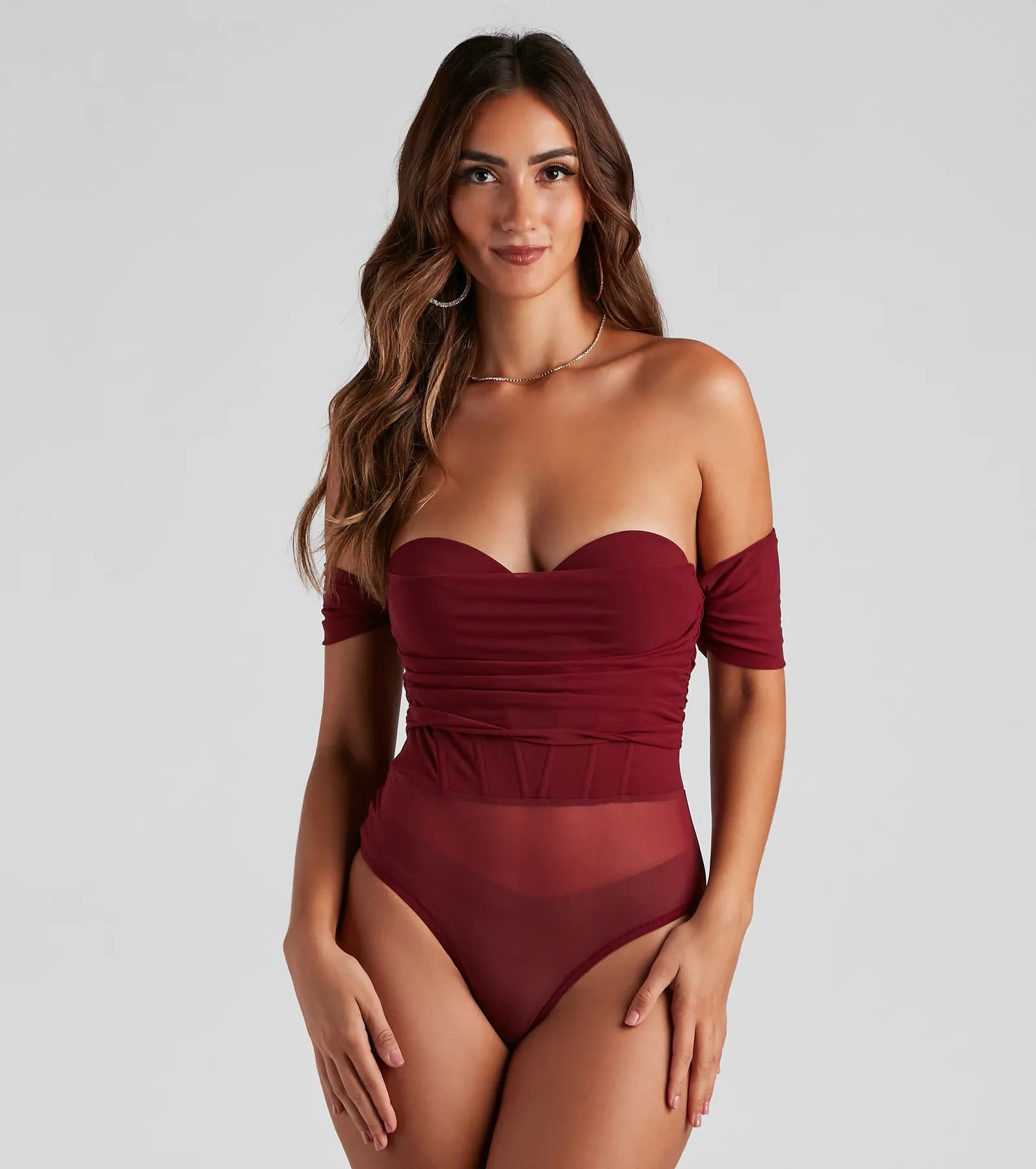 Another Date Mesh Bustier Bodysuit - Image 20