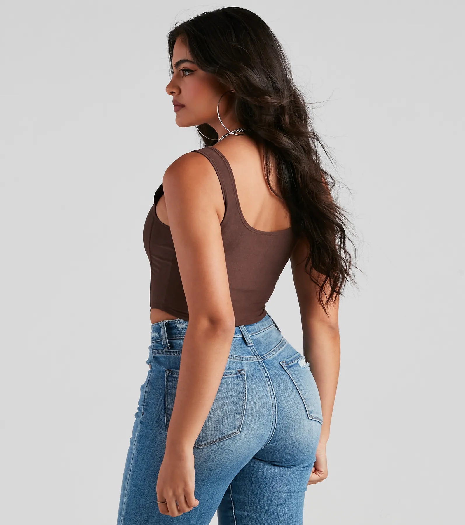 Out West Faux Suede Bustier - Image 6