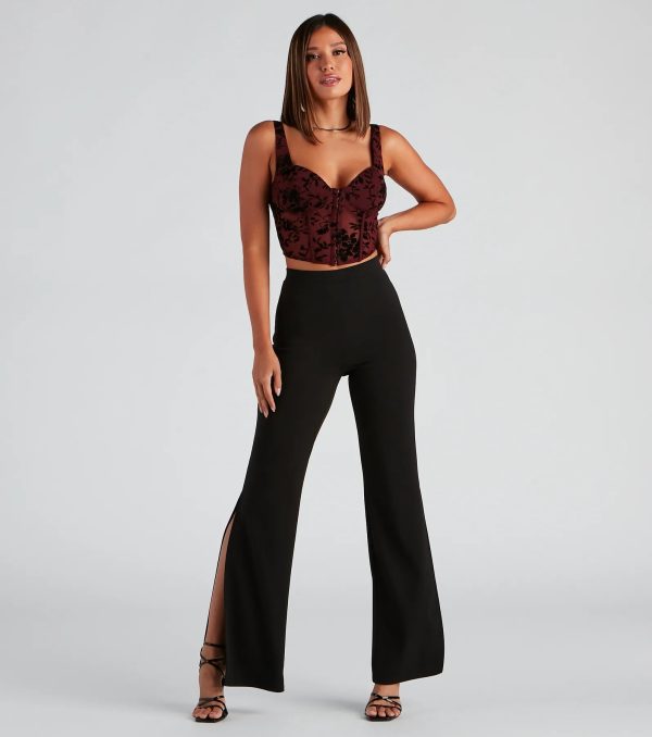 Rising Beauty Floral Burnout Corset - Image 7
