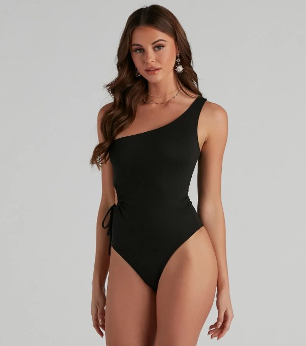 Simply Elevated One-Shoulder Bodysuit - Image 4