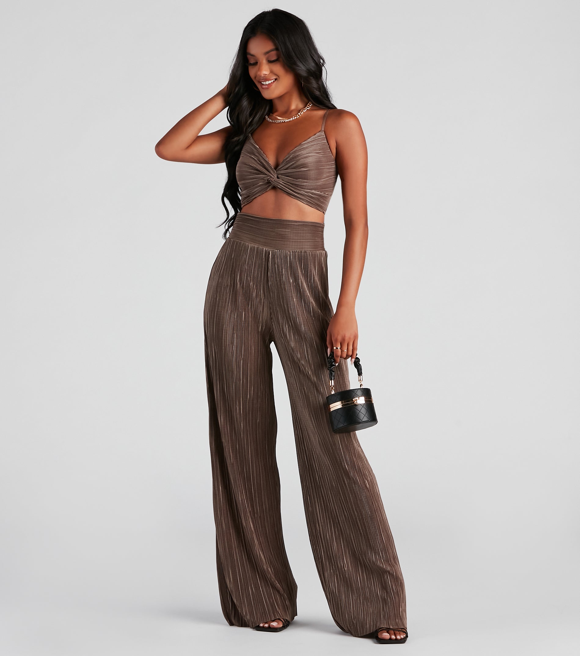 Jazz Night Twist Front Crop Top - Image 11
