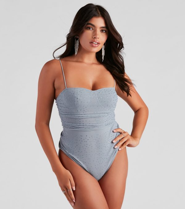 See Me Sparkle Mesh Bodysuit - Image 4