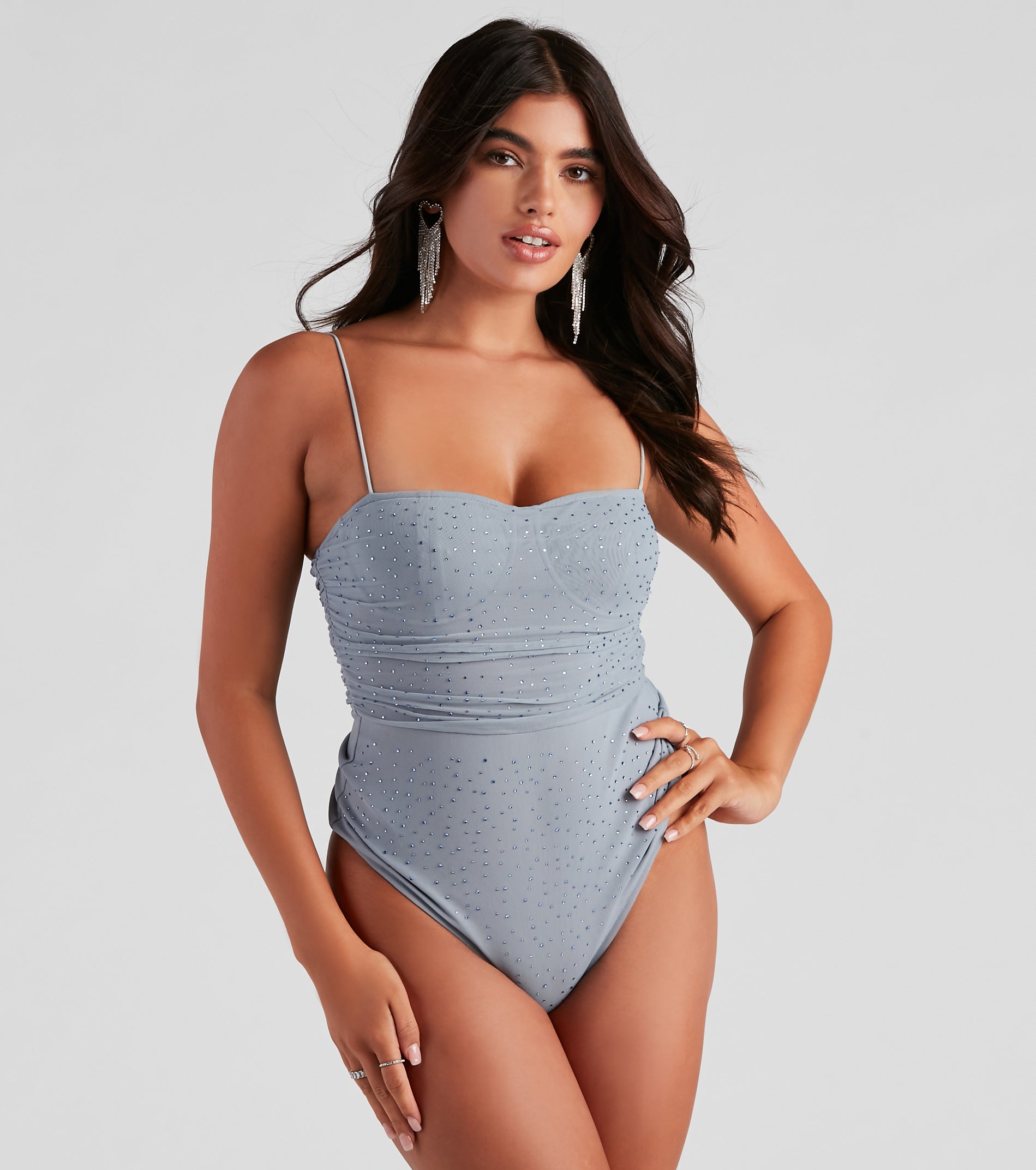 See Me Sparkle Mesh Bodysuit - Image 4