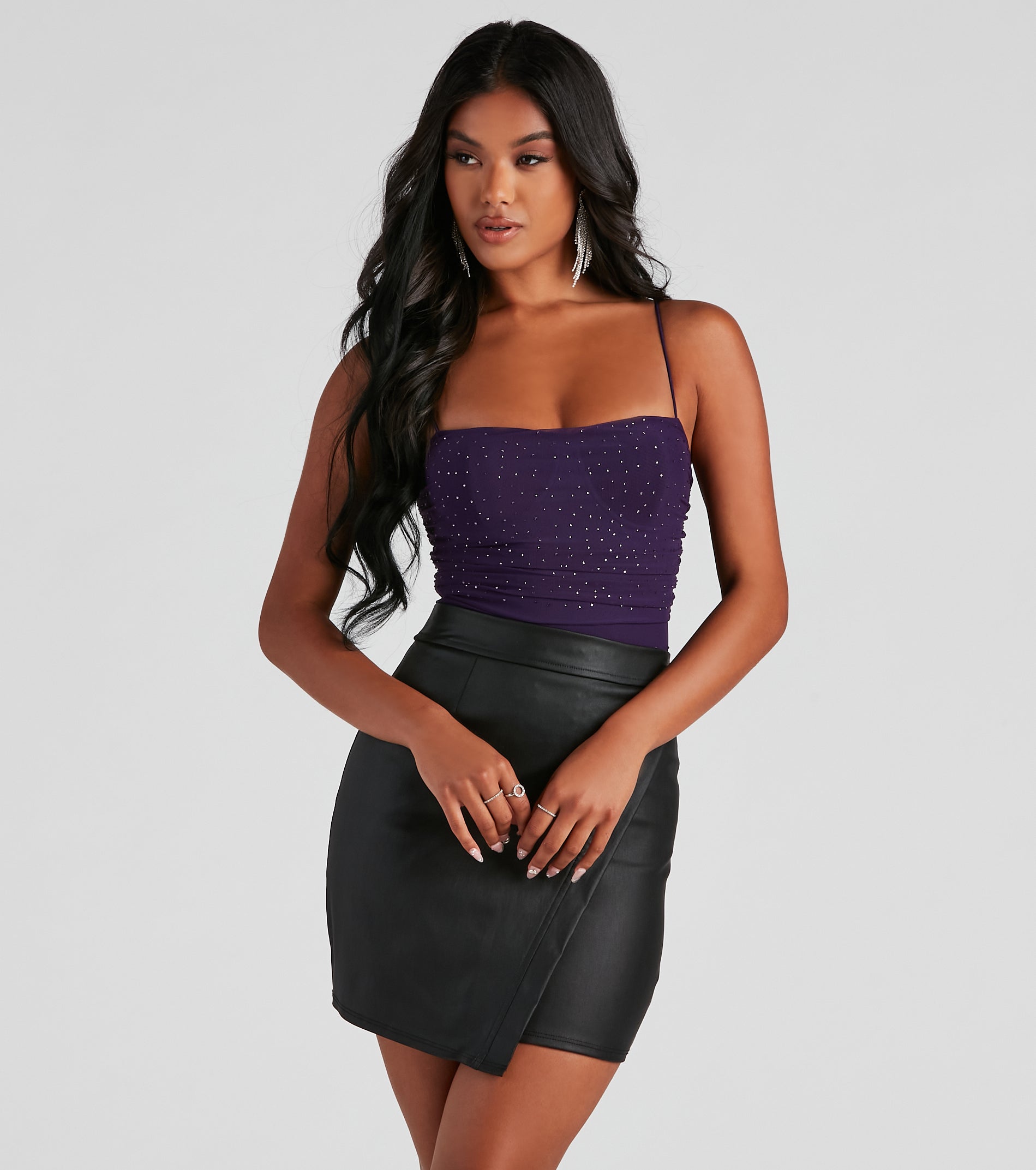 See Me Sparkle Mesh Bodysuit - Image 6