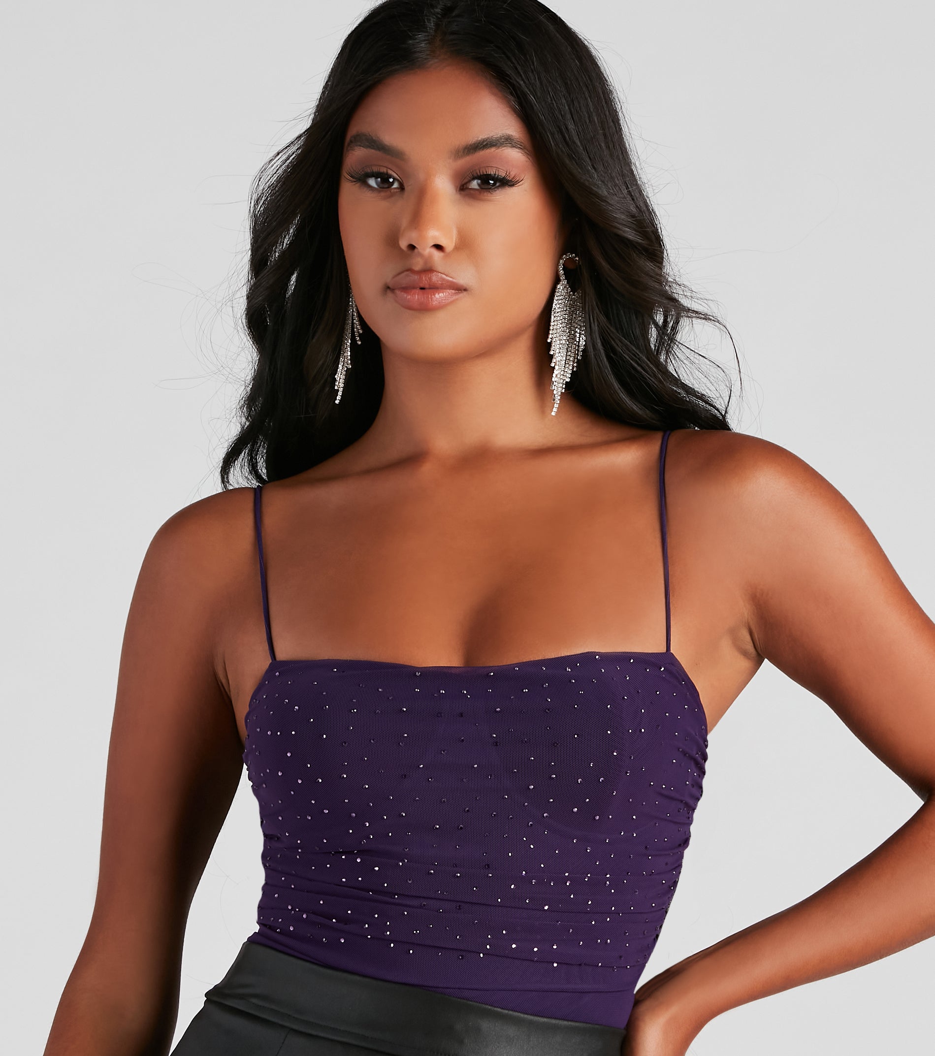 See Me Sparkle Mesh Bodysuit - Image 7