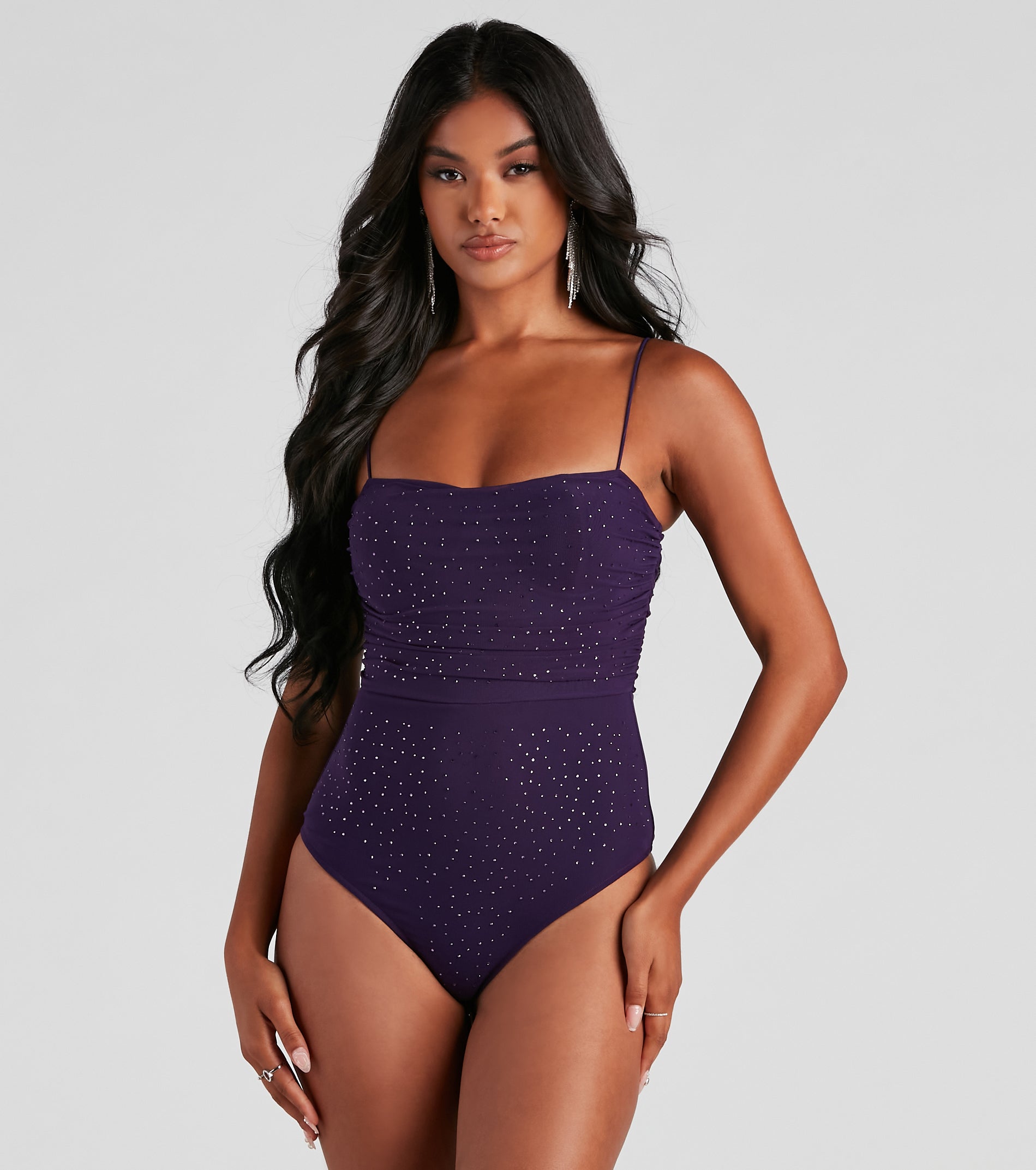 See Me Sparkle Mesh Bodysuit - Image 9