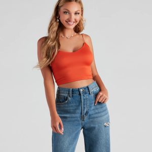 Girl Next Door Vibes Cropped Tank