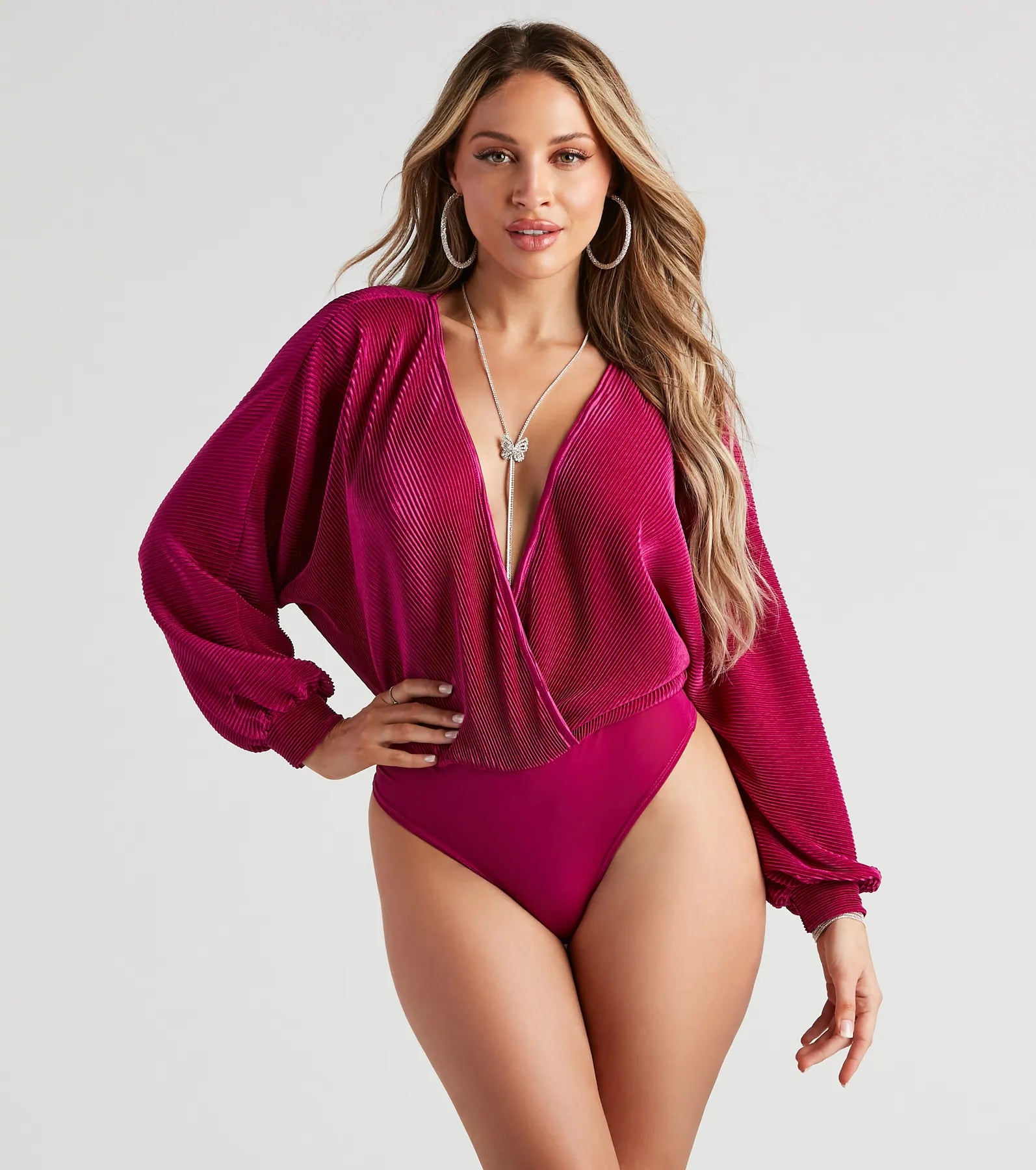Flawless Sultry Surplice Bodysuit - Image 5