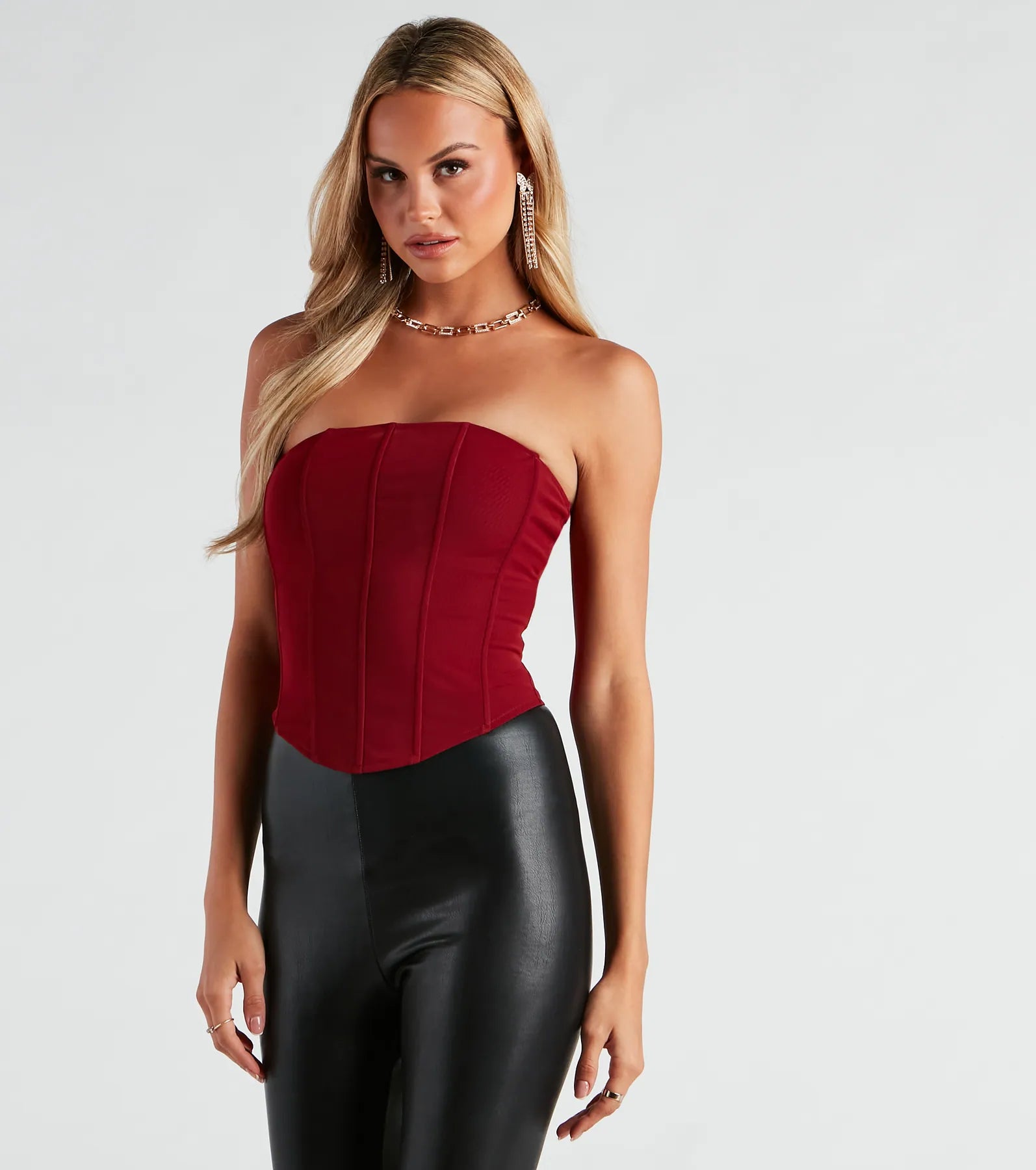 Hot Stuff Strapless Mesh Bustier - Image 13