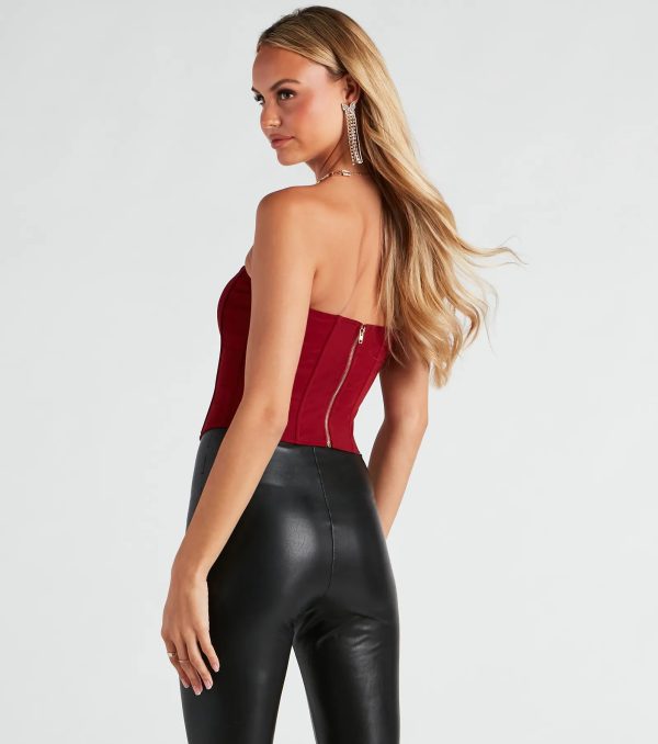 Hot Stuff Strapless Mesh Bustier - Image 14