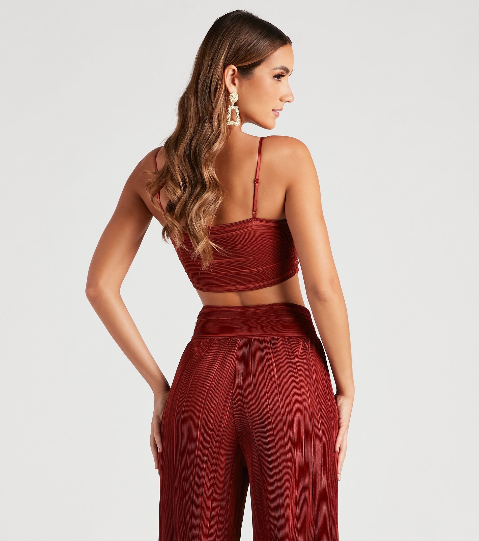 Jazz Night Twist Front Crop Top - Image 2