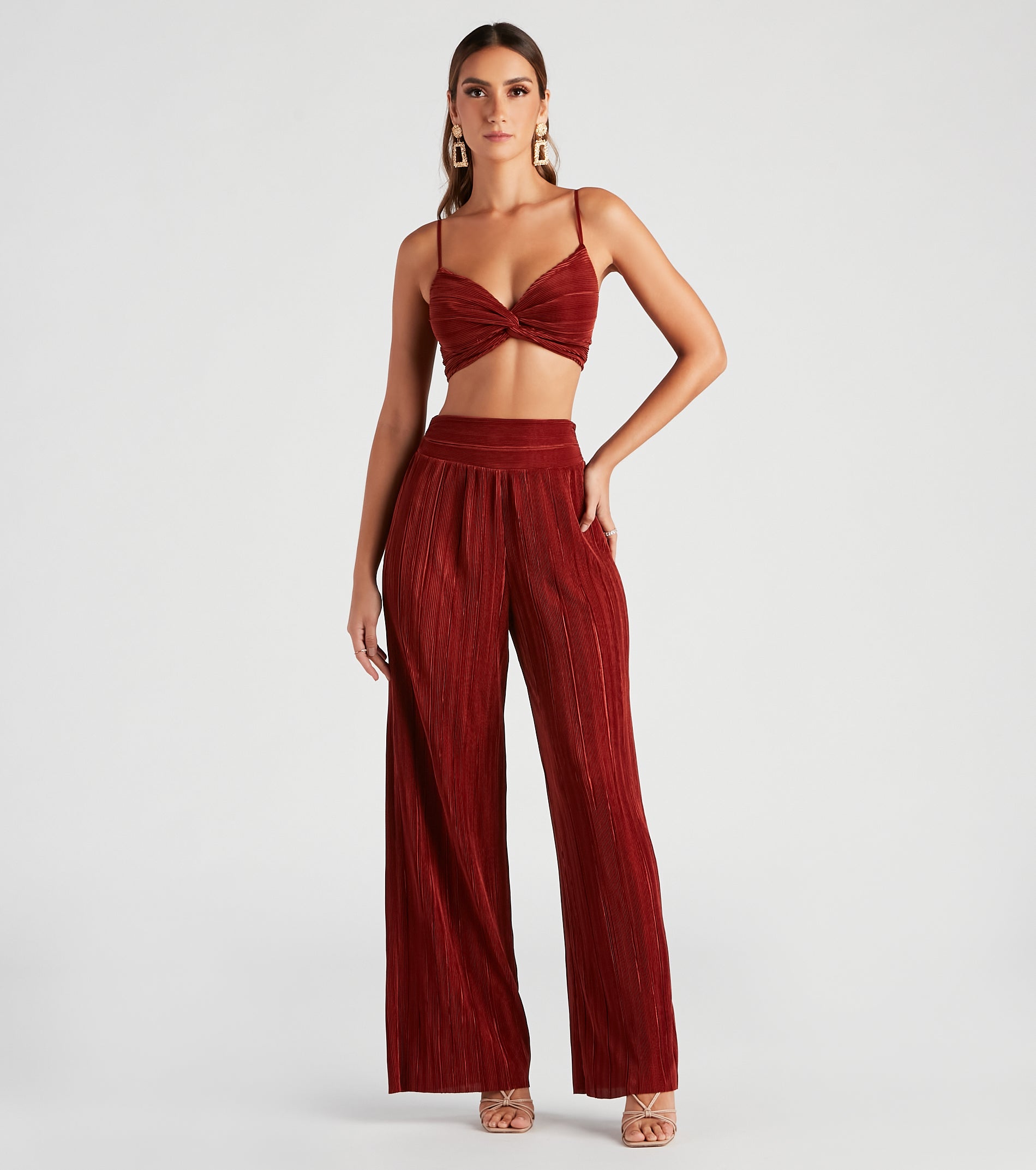 Jazz Night Twist Front Crop Top - Image 3