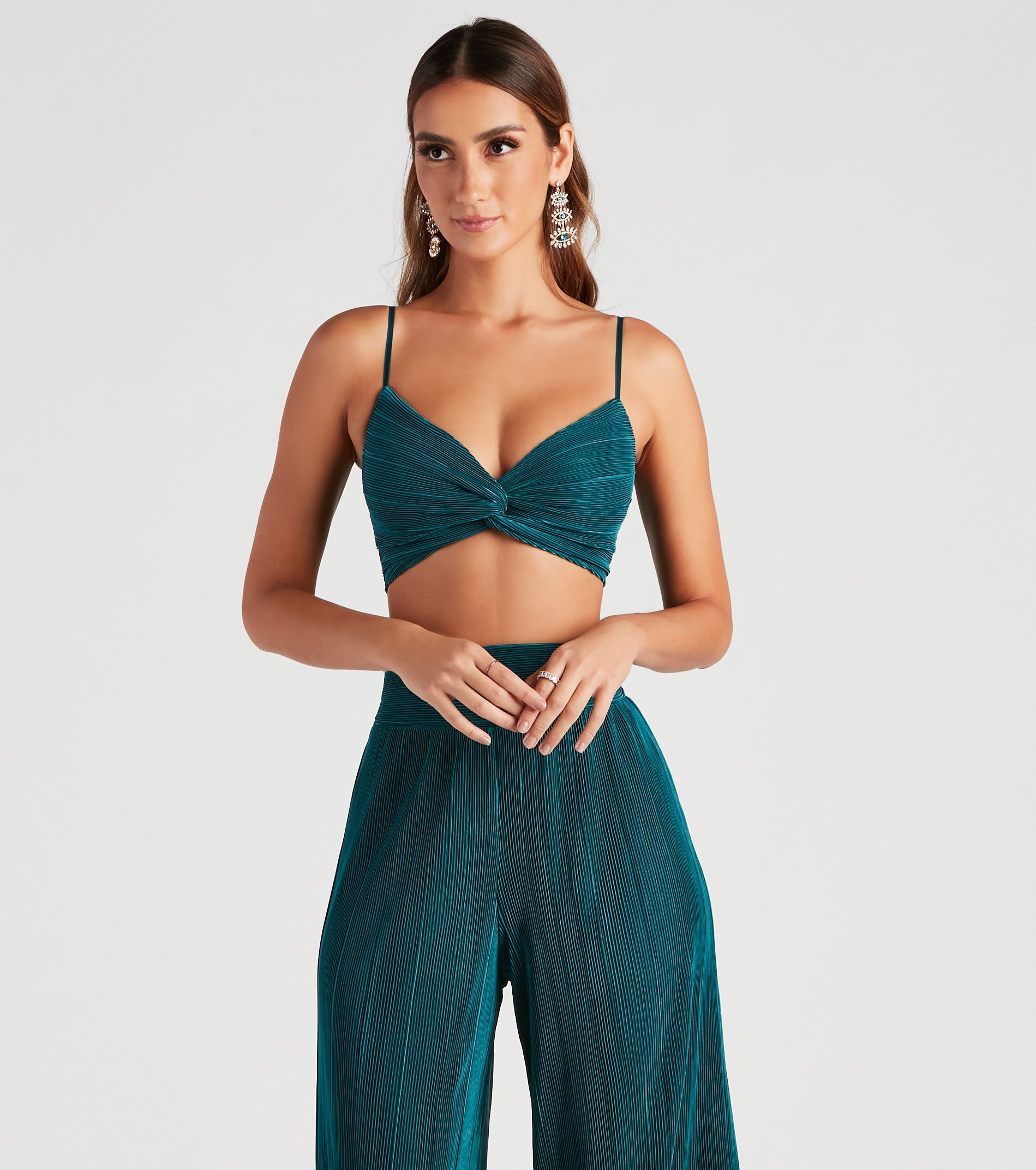 Jazz Night Twist Front Crop Top - Image 5