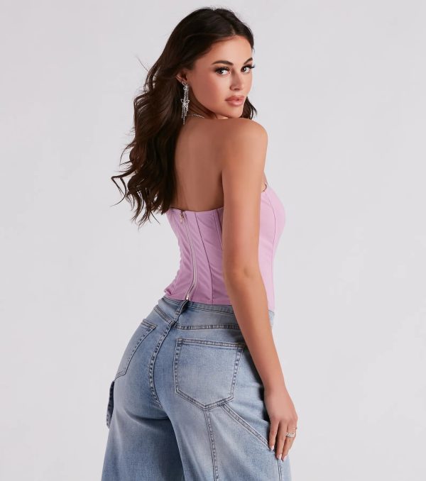 Hot Stuff Strapless Mesh Bustier - Image 2