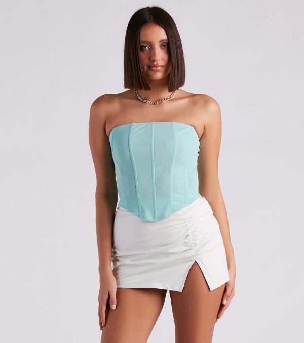 Hot Stuff Strapless Mesh Bustier - Image 21