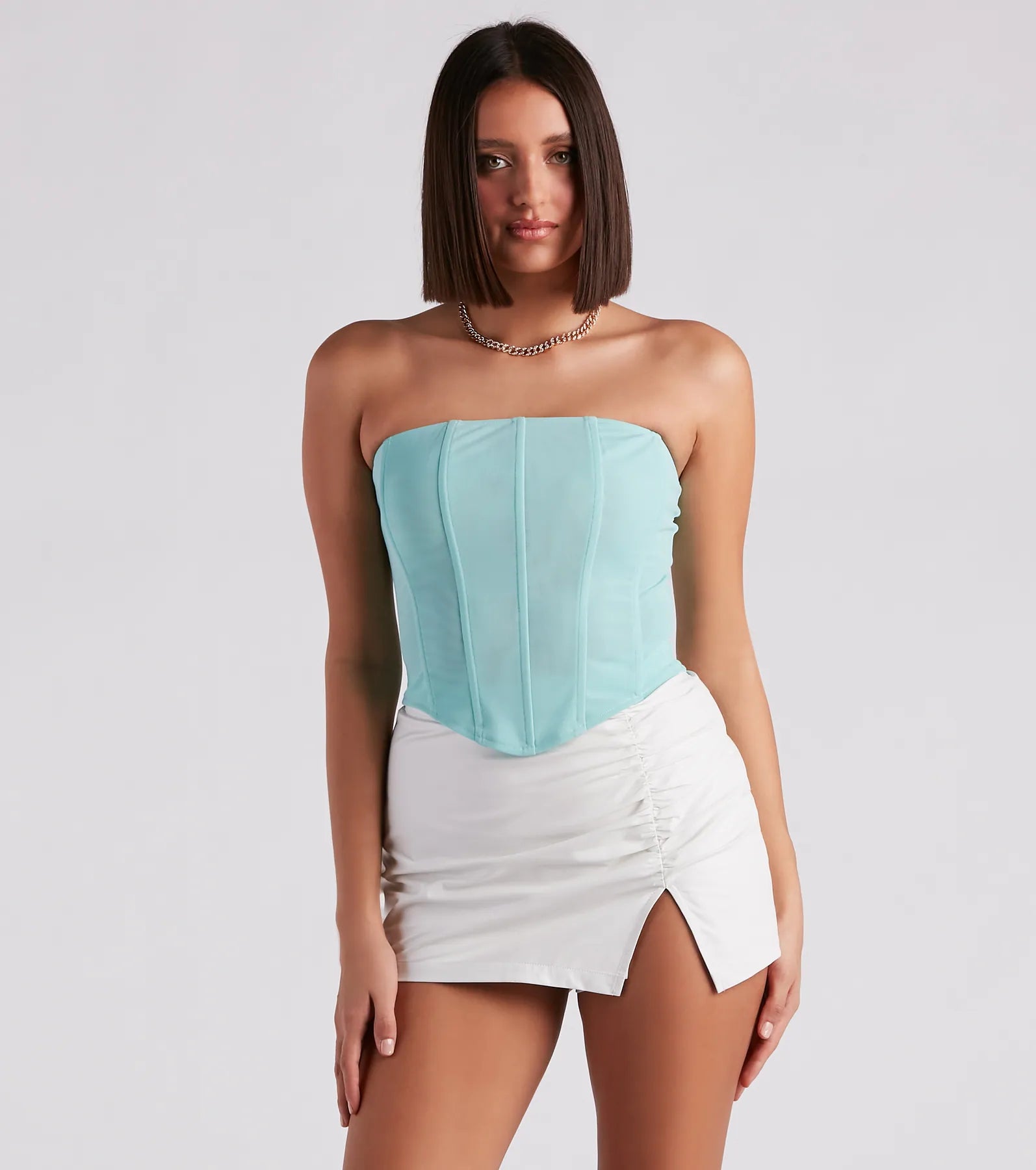 Hot Stuff Strapless Mesh Bustier - Image 21