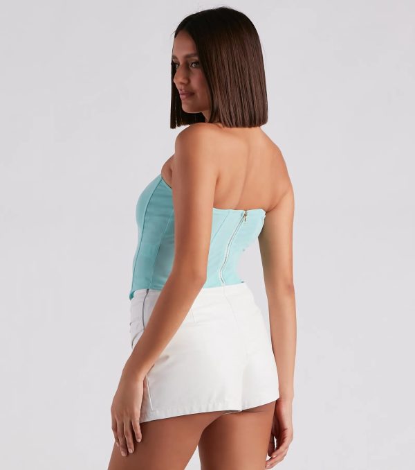 Hot Stuff Strapless Mesh Bustier - Image 22
