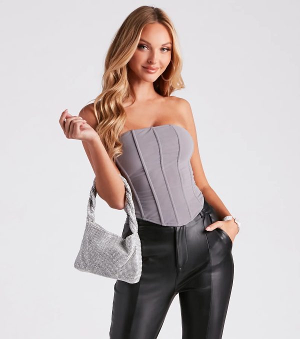 Hot Stuff Strapless Mesh Bustier - Image 5