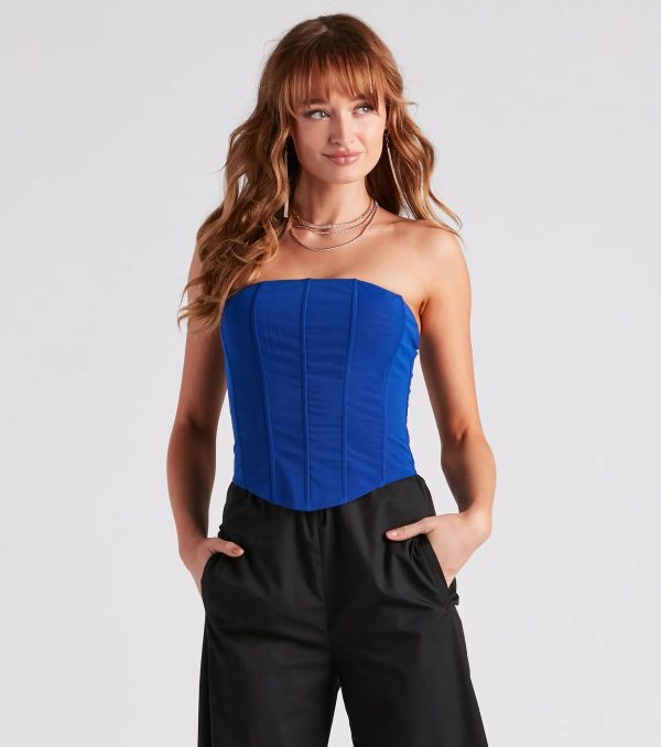 Hot Stuff Strapless Mesh Bustier - Image 17