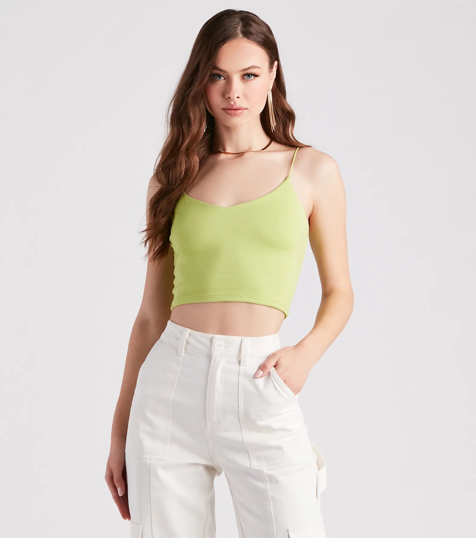 Girl Next Door Vibes Cropped Tank - Image 9