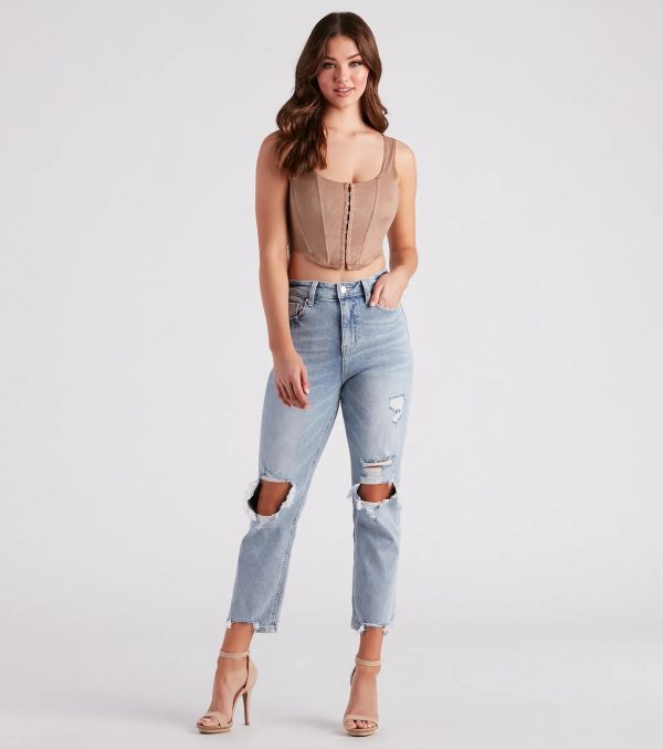 Out West Faux Suede Bustier - Image 3