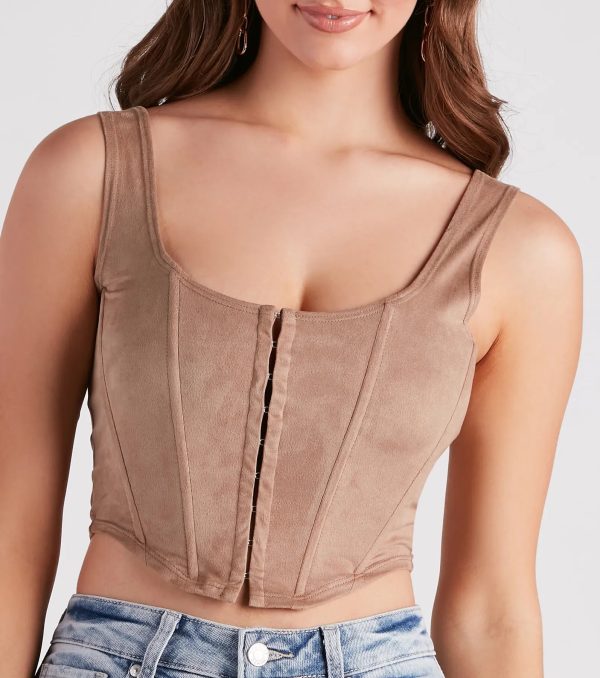 Out West Faux Suede Bustier - Image 4