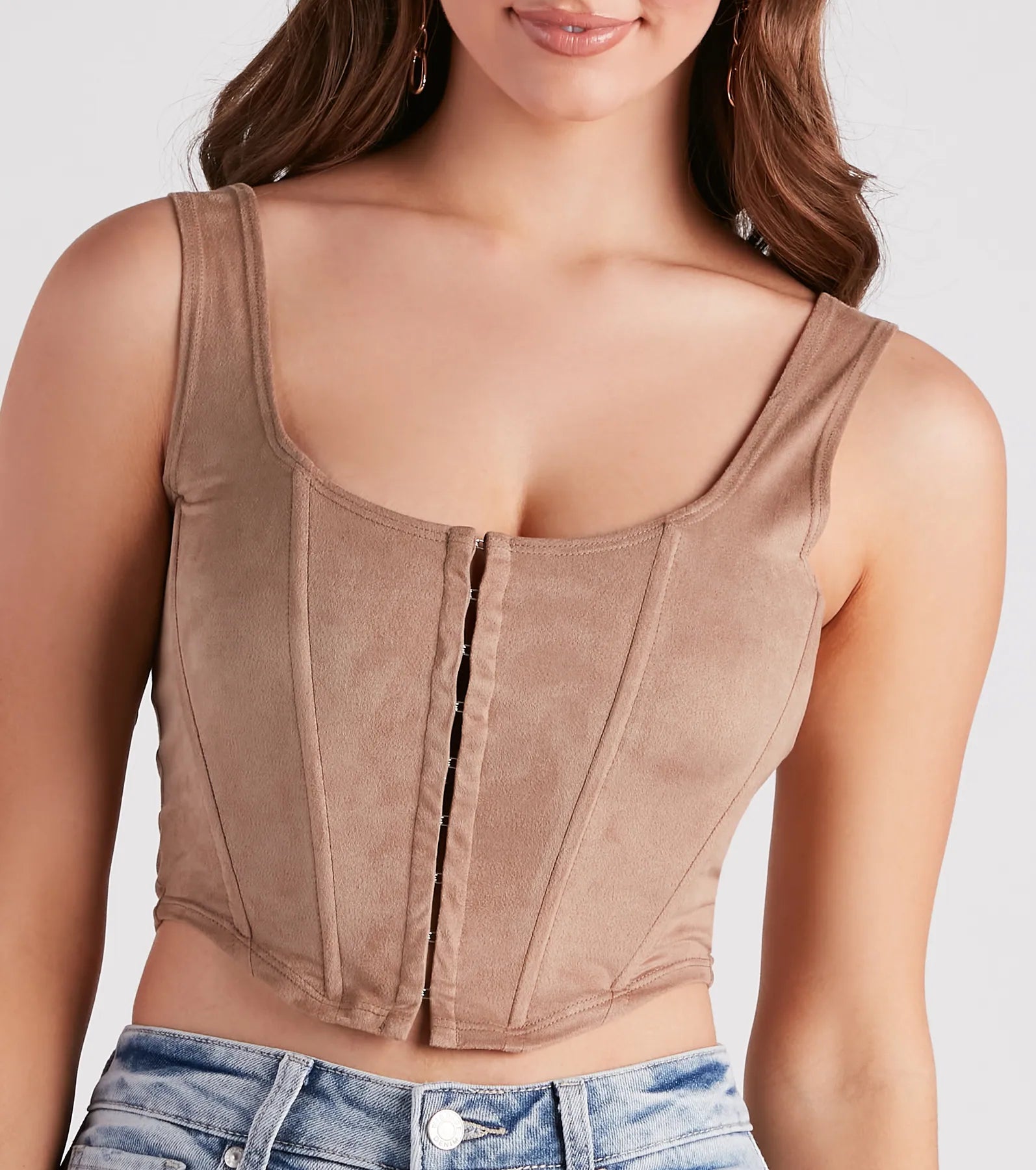 Out West Faux Suede Bustier - Image 4