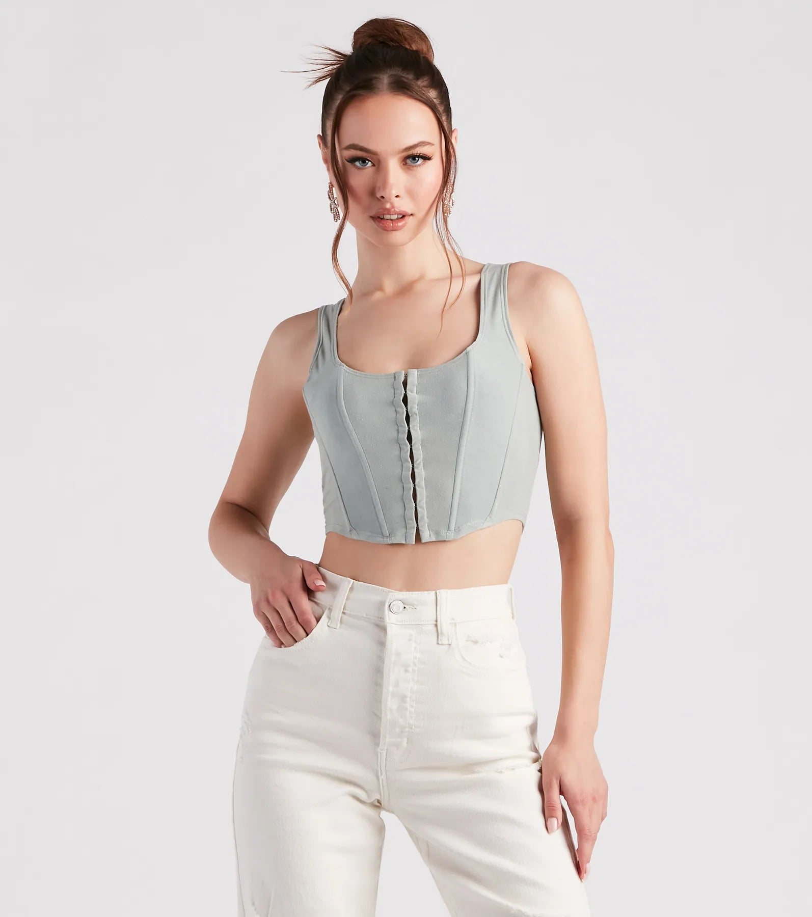 Out West Faux Suede Bustier - Image 17