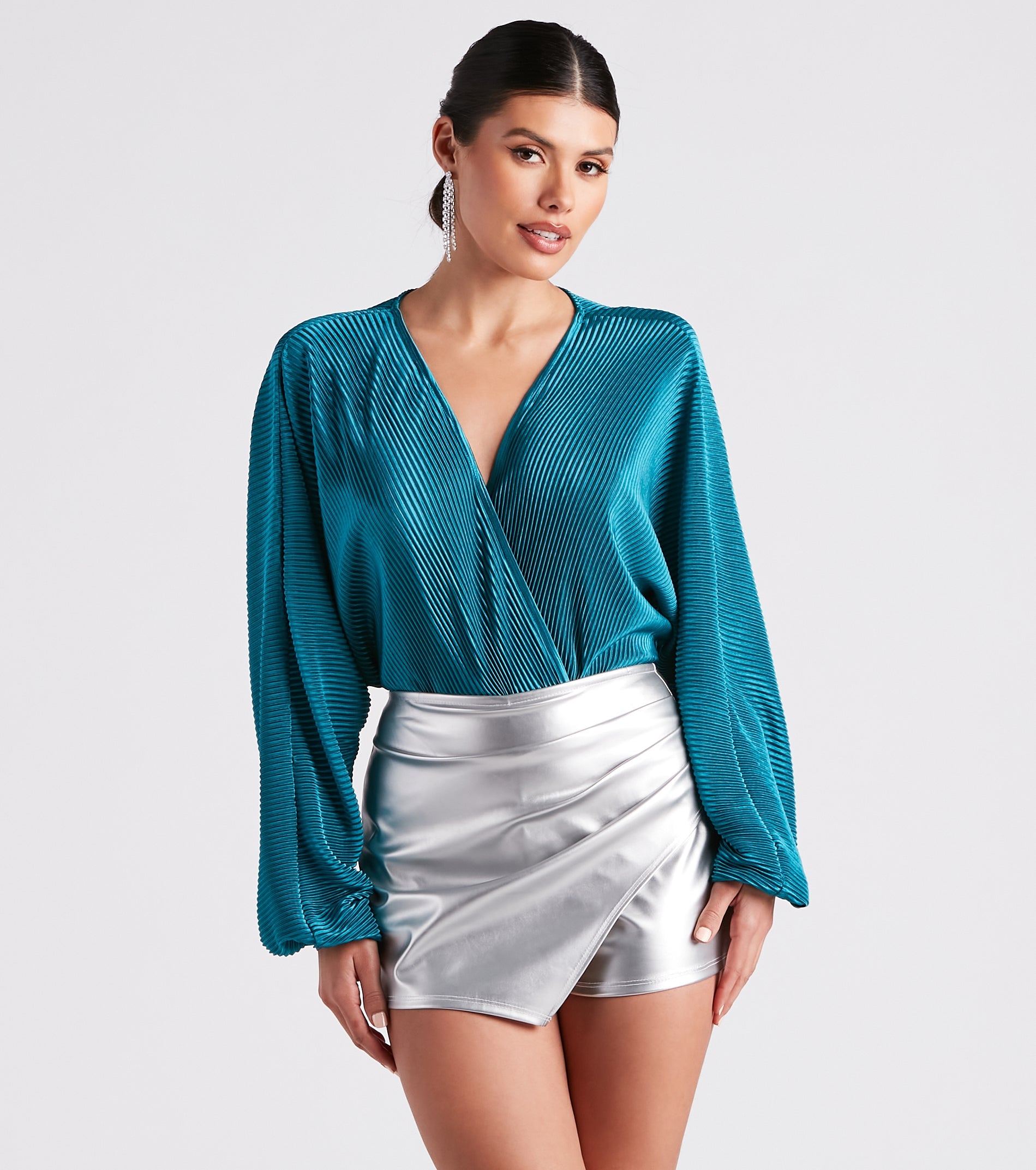 Flawless Sultry Surplice Bodysuit - Image 6