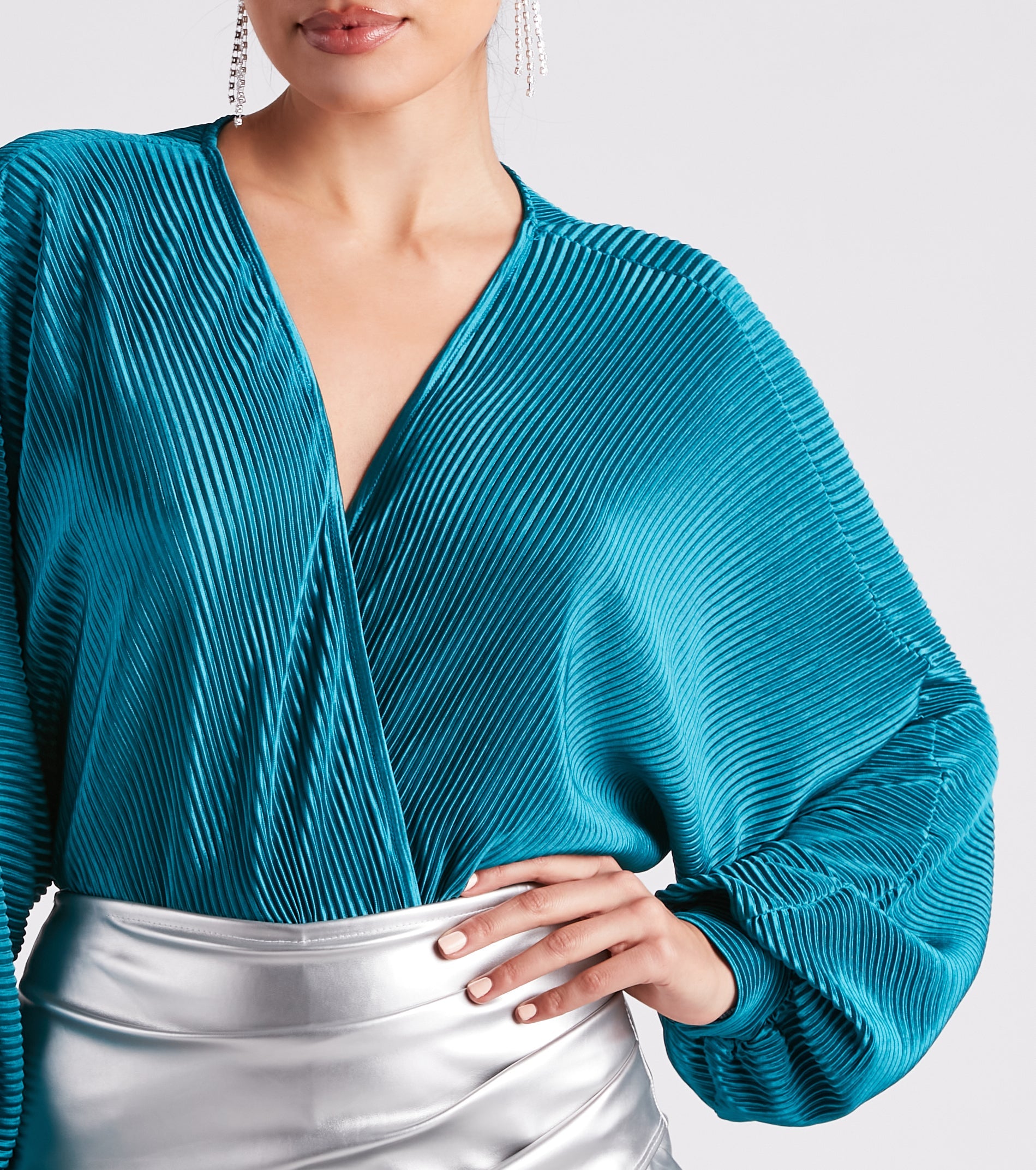 Flawless Sultry Surplice Bodysuit - Image 9