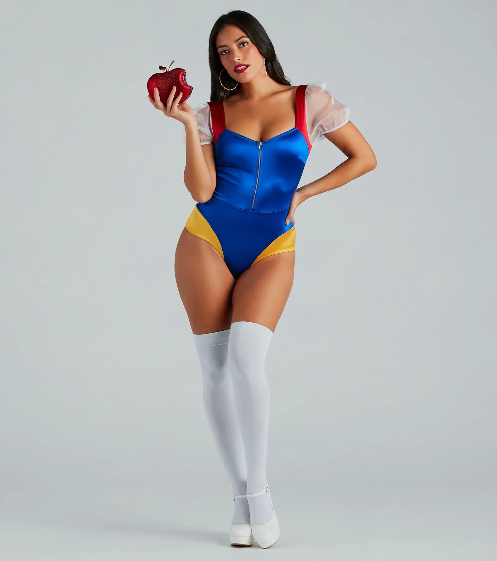 Enchanted Princess Puff Sleeve Satin Bodysuit - Image 3