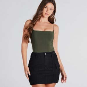 Strike An Attitude Chain Strap Bodysuit