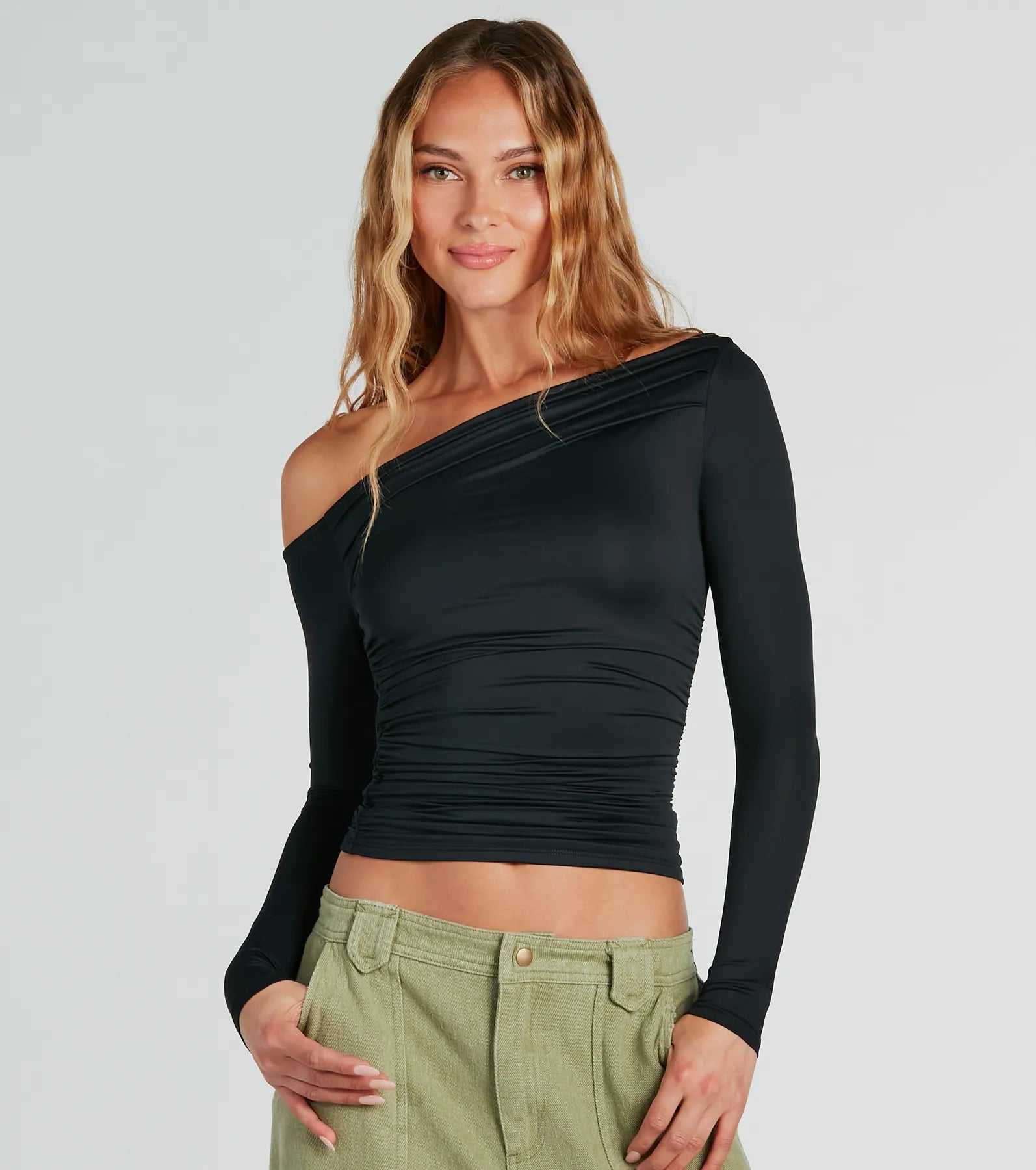 Looking Flawless Smooth Off-The-Shoulder Top - Image 15
