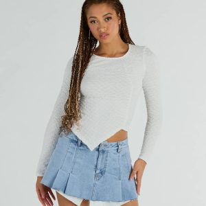 Elevated Basic Long Sleeve Textured Top