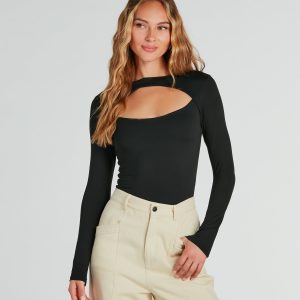 Make The Cut Long Sleeve Knit Bodysuit