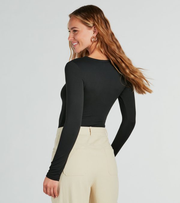 Make The Cut Long Sleeve Knit Bodysuit - Image 2