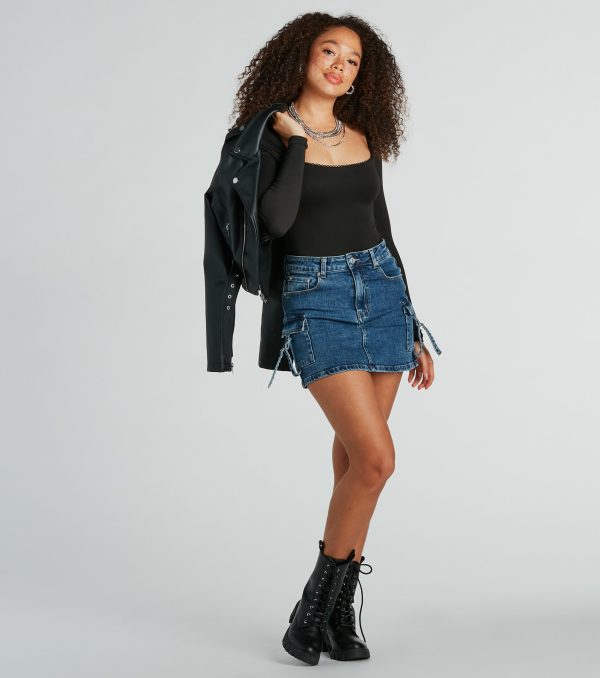 New Fave Square Neck Long Sleeve Bodysuit - Image 4