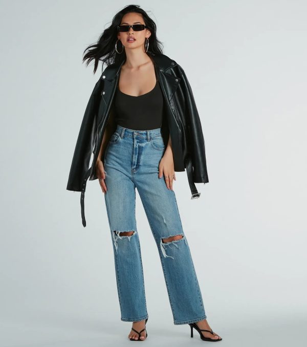 Night-Out Allure Strappy Back Knit Bodysuit