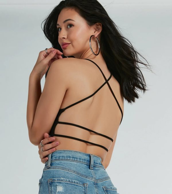 Night-Out Allure Strappy Back Knit Bodysuit - Image 3