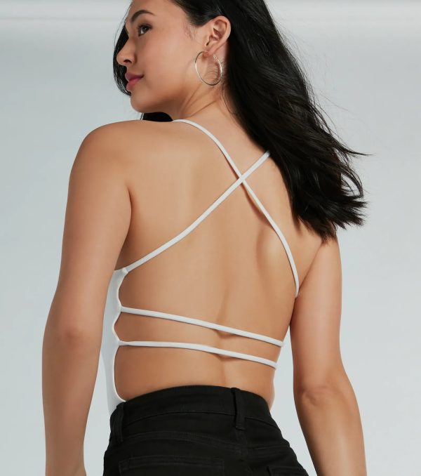 Night-Out Allure Strappy Back Knit Bodysuit - Image 7