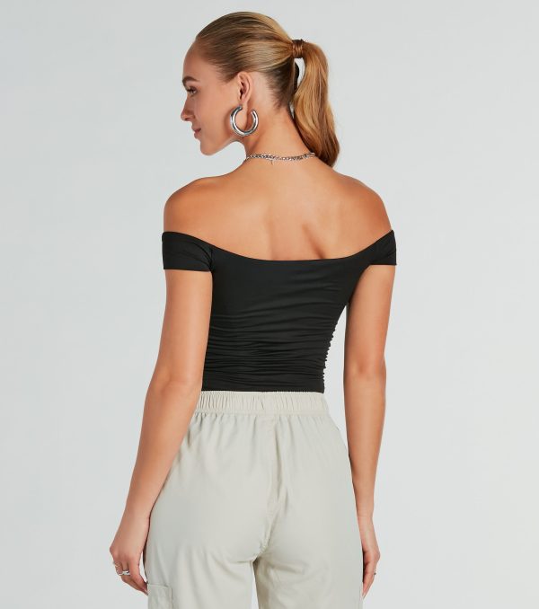 Ready To Go Off-The-Shoulder Bodysuit - Image 2