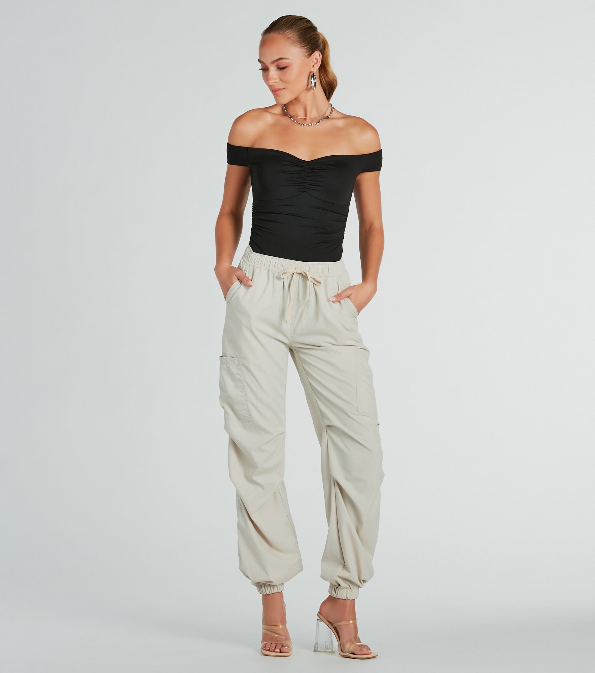 Ready To Go Off-The-Shoulder Bodysuit - Image 4