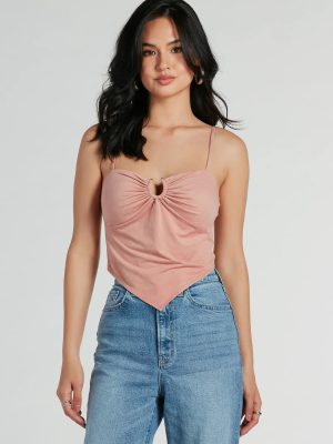 Effortlessly Cool Faux Suede Crop Top