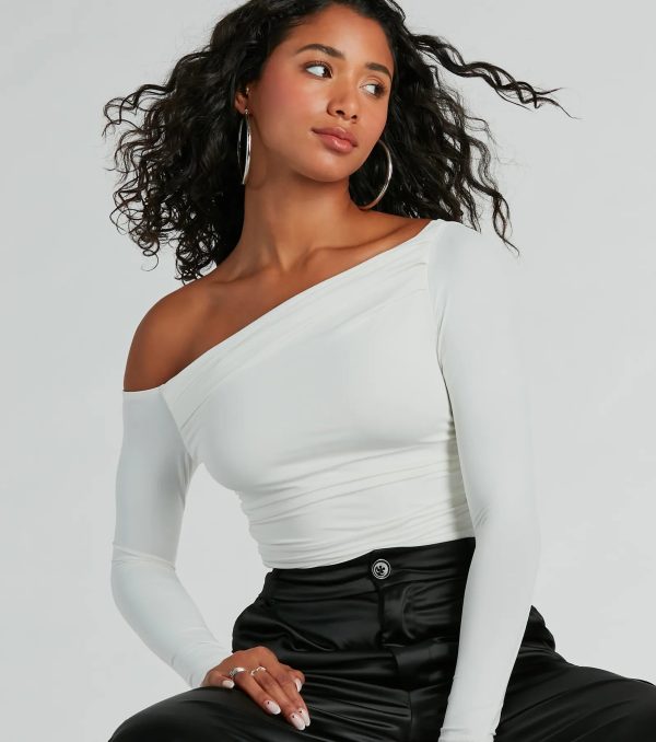 Looking Flawless Smooth Off-The-Shoulder Top - Image 8