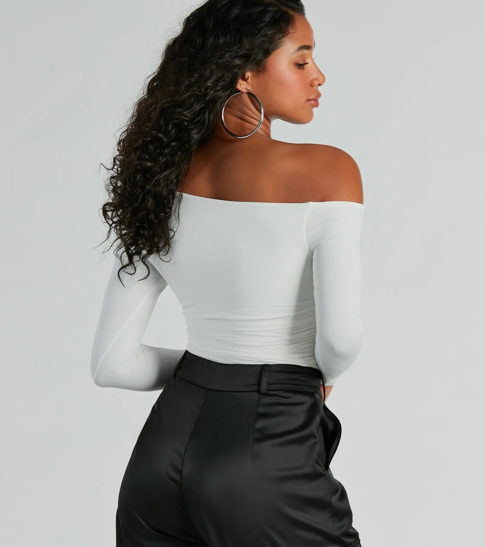 Looking Flawless Smooth Off-The-Shoulder Top - Image 10