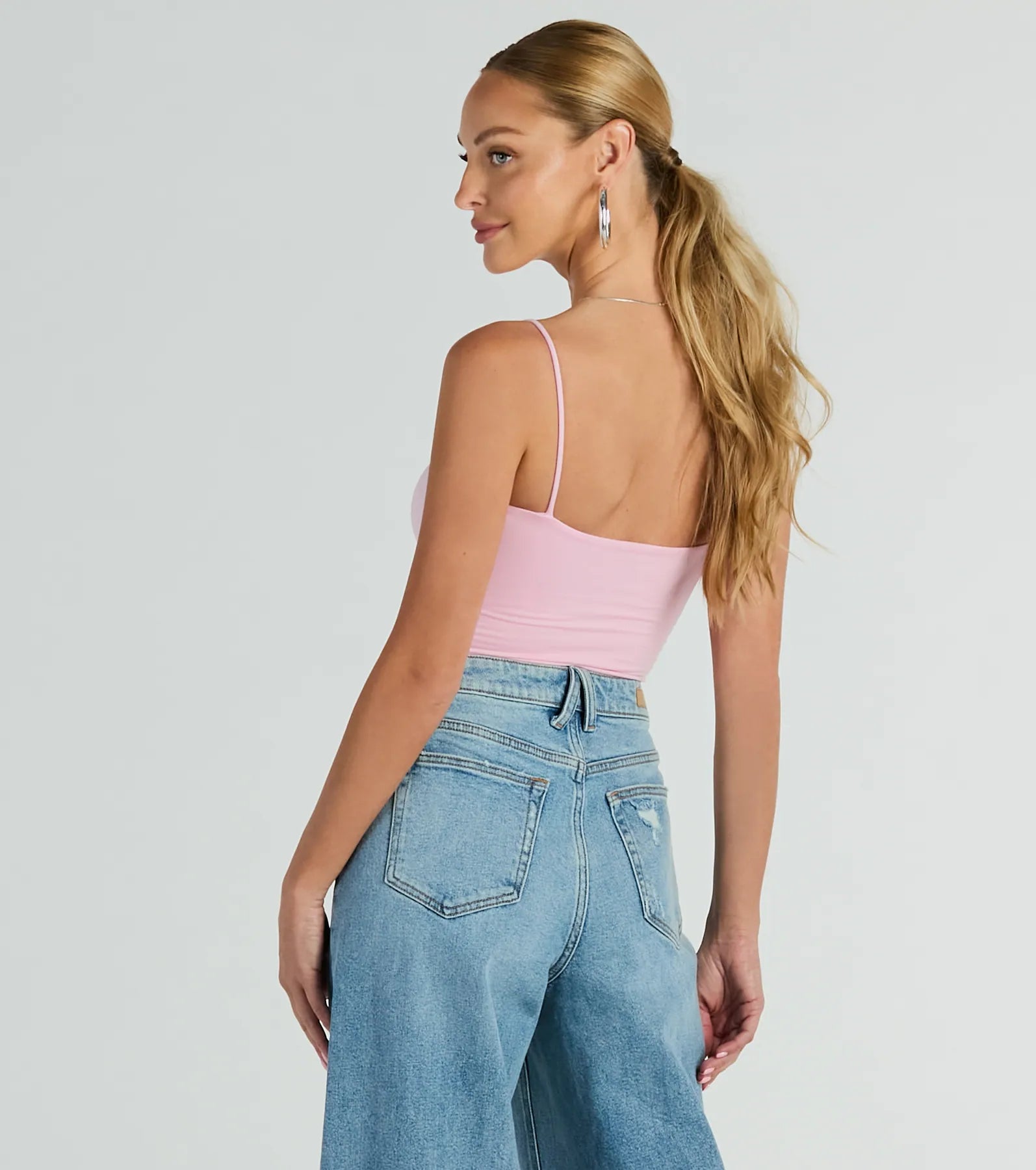 Darling Sass Sleeveless Lace Trim Bow Bodysuit - Image 4